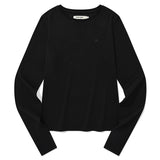 KIRSH プレーンラウンドフィットTシャツ [BLACK]