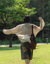 MUSEE サマーリンクルシャツ