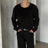 [UNISEX] Velvet round cutting knit (4color)