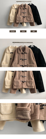 Aryang ウールビッグカラーショートコート