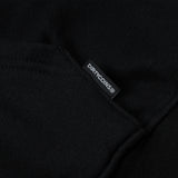 "Y" Patches Relaxed Hoodie Black