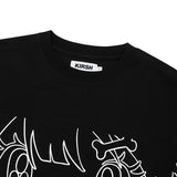 KIRSH X SUNONEBIRD ビッグオーバーサイズアイTシャツ - ブラック