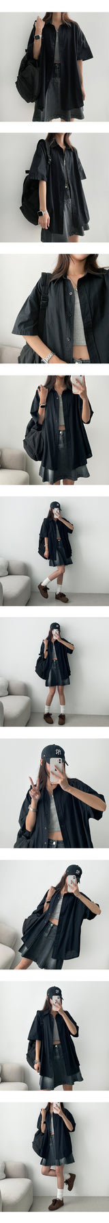 Bundle Basic Short Sleeve Shirt (4 colors)