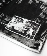 BBD アングザイエティ スモーク グラフィック デニム ジャケット (White)
