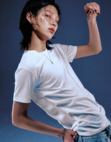 [0056] Side Shirring Short Sleeve T-Shirt (White)