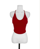 du deep cozy halter sleeveless top