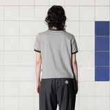 ロゴ リンガー Tシャツ / GREY