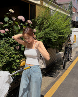 Land cropped shirt & sleeveless set