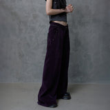 ZIP TEETH PANTS: PURPLE