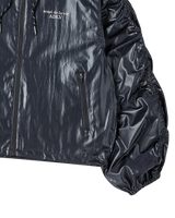 26SS WOMAN シャーリングウィンドブレーカージャケット ブラック