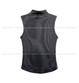 Perry Ribbed Half Turtleneck Sleeveless (With Cup)