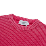 24FW スプレーウォッシングオーバーサイズニット ピンク