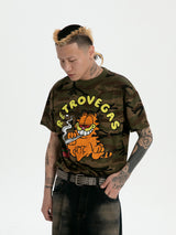 RTVG(RETROVEGAS) 420ガーフィールドスモーキングカモTシャツ