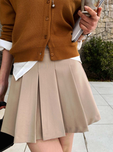 Wanted Pleated Mini Skirt