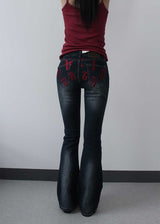 NEEDLEPOINT BOOTSCUT DENIM