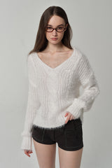 Three-button lace short, Charcoal