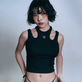 Heart Logo Golji Sleeveless - BLACK