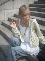 Cower Strap Layered See-through One Piece