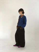 Ripi Side Button Knit+Scarf (4color)