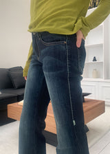YELLOW STITCH BOOTS CUT DENIM