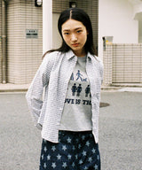 ラブイズディスエンジェルTシャツ - グレー