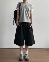 デュエット クロップ ロールアップ ショートスリーブ Tシャツ