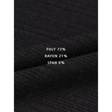 Leather ribbed henry neck long sleeves(Black)