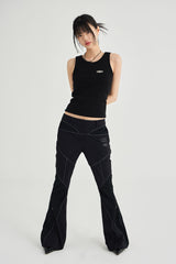 SYMBOL METAL SLEEVELESS [BLACK]