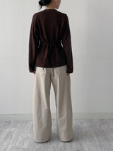 [FW/Brushed Lining] 421 Curved Bonded Wide Pants