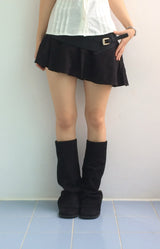 Hazel unbalanced checkered skirt