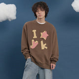 YK Check Applique Sweatshirt