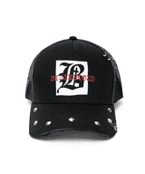 BBD グラフィック B ロゴスタッドトラッカーメッシュキャップ (Black)