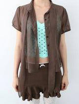 TIE SHEER SHIRT