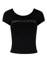 Mwoong ジュエリースクープTシャツ(ブラック)