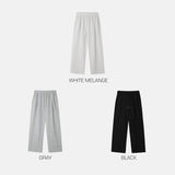 Cotton High-Waisted Banded Pants 3COLOR