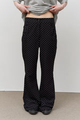 (W) Ant Dot Bootscut Pants