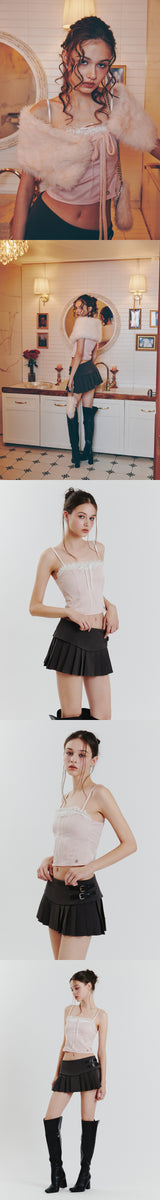 CHARLOTTE LACE TOP pink
