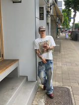 No.1798 F crop cutting half T (3color)