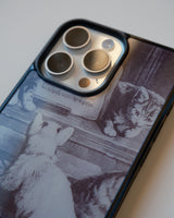 Cat Câlin Case & Brown Wallet Magsafe Set.
