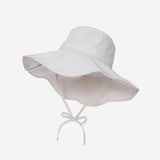Nylon Strap Wide Bucket Hat (Beige)
