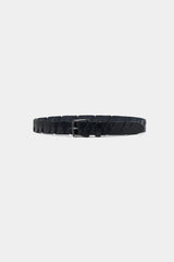 Cut-Off Full Grain Leather Belt (Black)