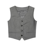 London Joel Tailored Button Vest 231935036