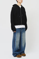 Liz Cropped Zip Hoodie (3color)