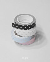 Silver Foil Dotted Writable Paper Tape