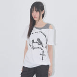 ロザリーノワールTシャツ (WHITE) F25QB111