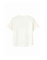 キャノーラブルームチェックリボンTシャツ アイボリー
