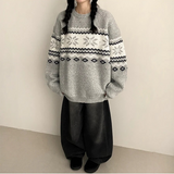 Ford Nordic Round Loose Fit Wool Knit