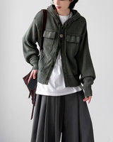Lutz Pigment Hood Cardigan