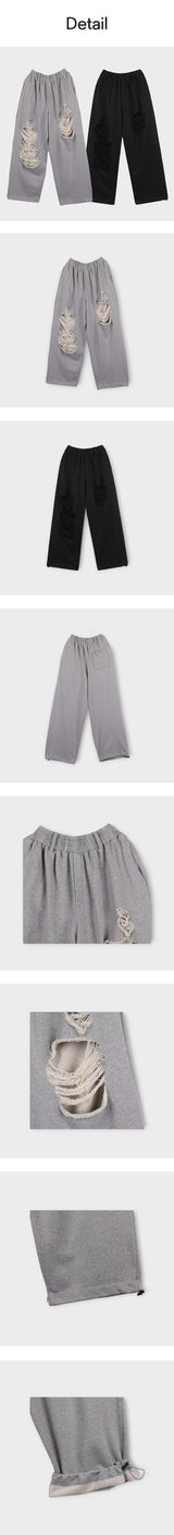 [S/S]デストロイドバンディングスウェットパンツ(2color)