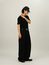 IN Waffle Henry-neck 1/2 T